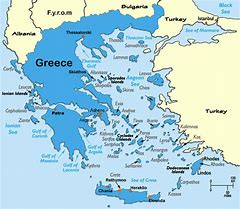 Image result for Greek Greece Islands Map
