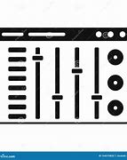 Image result for DJ Mixer Clip Art Black and White