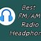 Image result for Headphones Black for Radio