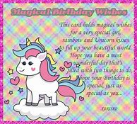 Image result for Unicorn Birthday Wishes