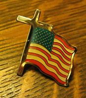 Image result for Christian American Flag Lapel Pin