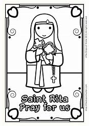 Image result for Saint Rita Coloring Page