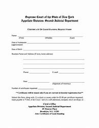 Image result for Good Standing Certificate Application Form