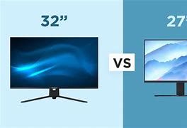 Image result for 27 vs 32 inch Monitors