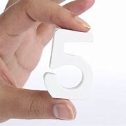 Image result for Wooden White Number 5