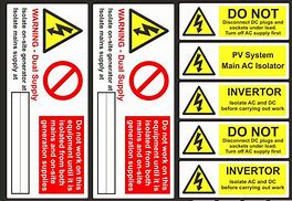 Image result for Green Electrical Outlet Warning Sticker