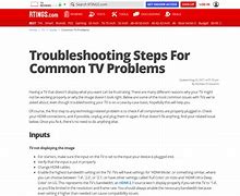 Image result for Troubleshooting Your TV N