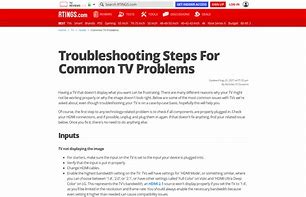 Image result for Troubleshooting Toshiba TV