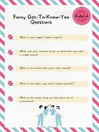 Image result for Getting to Know You Questions for Work Team