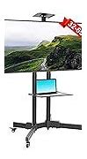 Image result for White TV Stand On Wheels