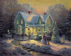 kinkade cottage painting blessings of limited edition canvas kinkade cottage painting blessings of limited edition canvas