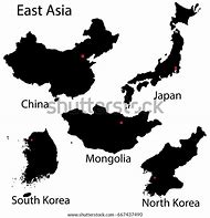 Image result for East Asia Map Countries and Capitals