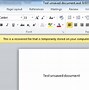Image result for Unsaved Word Document Location