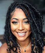 Image result for Faux Locs with Curly Ends