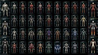 Image result for Iron Man Suit Numbers