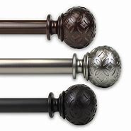 Image result for Black Curtain Rods