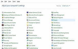 Image result for Control Panel Settings View