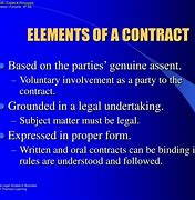Image result for Five Essential Elements Contract