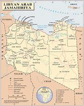 Image result for Libya Map with Cities