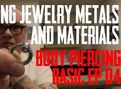 Image result for Body Piercing Materials