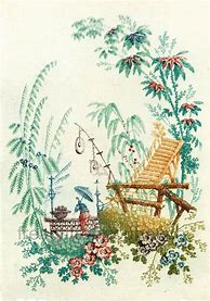 Image result for Chinoiserie Wallpaper Illustration