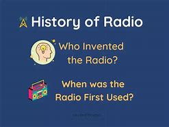 Image result for Radio Invention Date