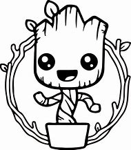 Image result for Baby Groot Dancing Sketch