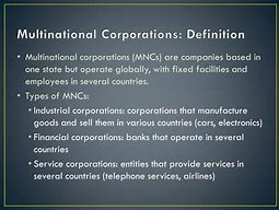 Image result for Multinational Corporation Definition