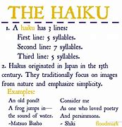 Image result for Haiku Poetry Challenges