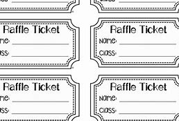Image result for White Blank Raffle Tickets
