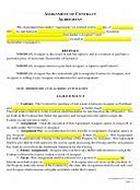 Image result for Assignment of Contract Example