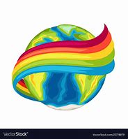 Image result for Rainbow Globe Clip Art