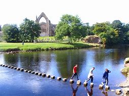 Image result for River Wharfe Stepping Stones