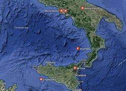 Image result for Stromboli Volcano Map