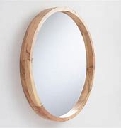 Image result for Round Wood Mirror