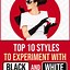 Image result for Easy Black and White Pants