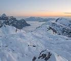 Image result for Winter Snow Sunset Mountains