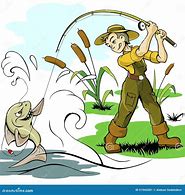 Image result for Cartoon Baiting a Fishing Hook