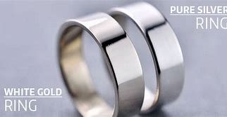 Image result for White Gold Plated vs Silver