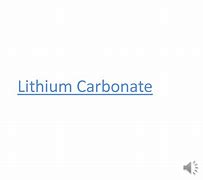 Image result for Lithium Carbonate