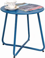 Image result for Small Metal Outdoor Side Table
