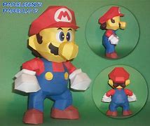 Image result for 3D Pixel Mario Papercraft