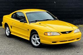 Image result for chrome yellow 1995 mustaNG