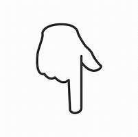 Image result for Hand Pointing Down Emoji
