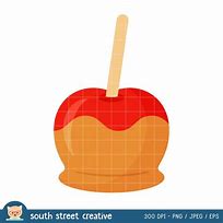 Image result for Cartoon Caramel Apple Clip Art