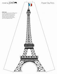 Image result for Eiffel Tower Cut Out
