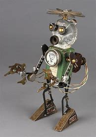 Image result for Steampunk Robots Made with Art