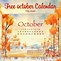 Image result for Free Editable October Calendar