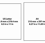 Image result for A4 vs Letter Size