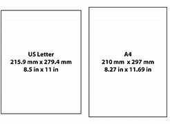 Image result for A4 Paper vs Letter Size